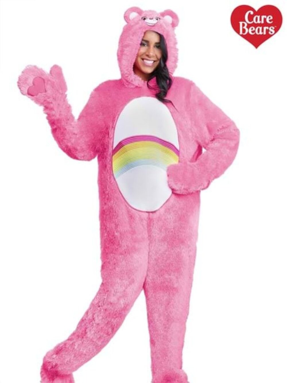 Care Bears Adult Retro Cheer Bear Halloween Costume Cosplay Size Small